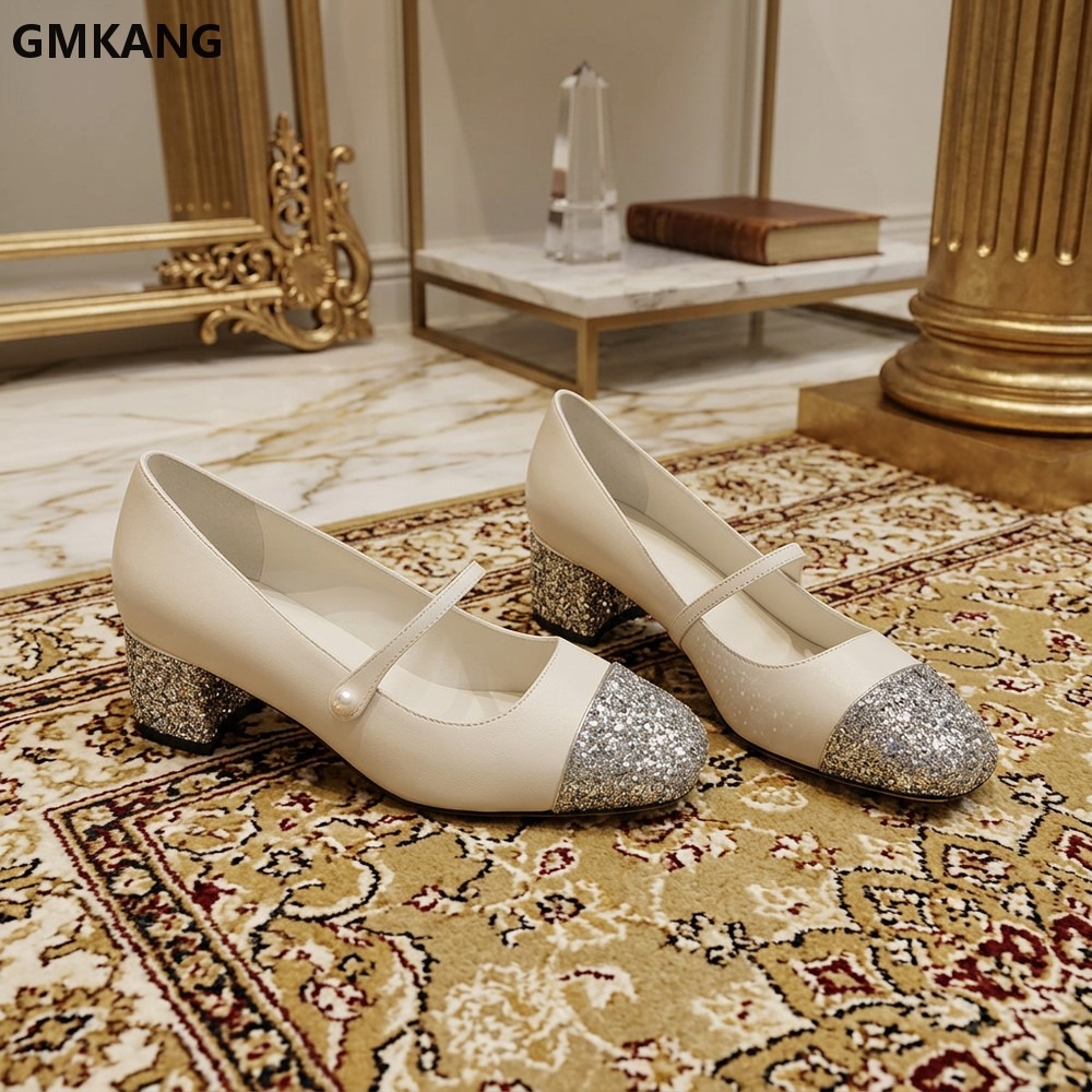 Leather Classic Strap - Klasik Mary Jane Platform Ayakkabılar Kadınlar
