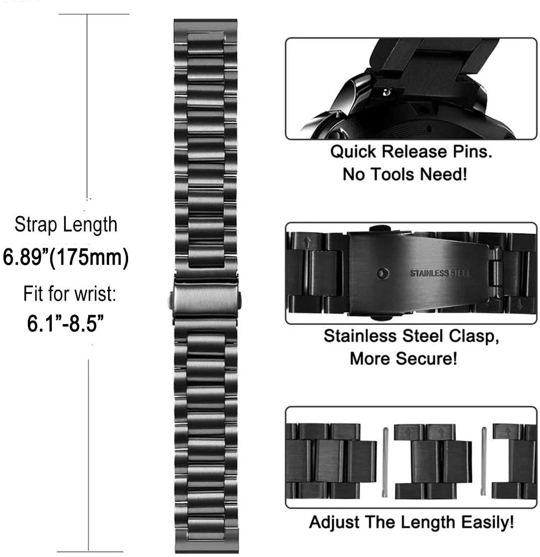 Paslanmaz Çelik Bant Motorola  - Motorola Smartwatch Accessories incelemesi ve fiyatı