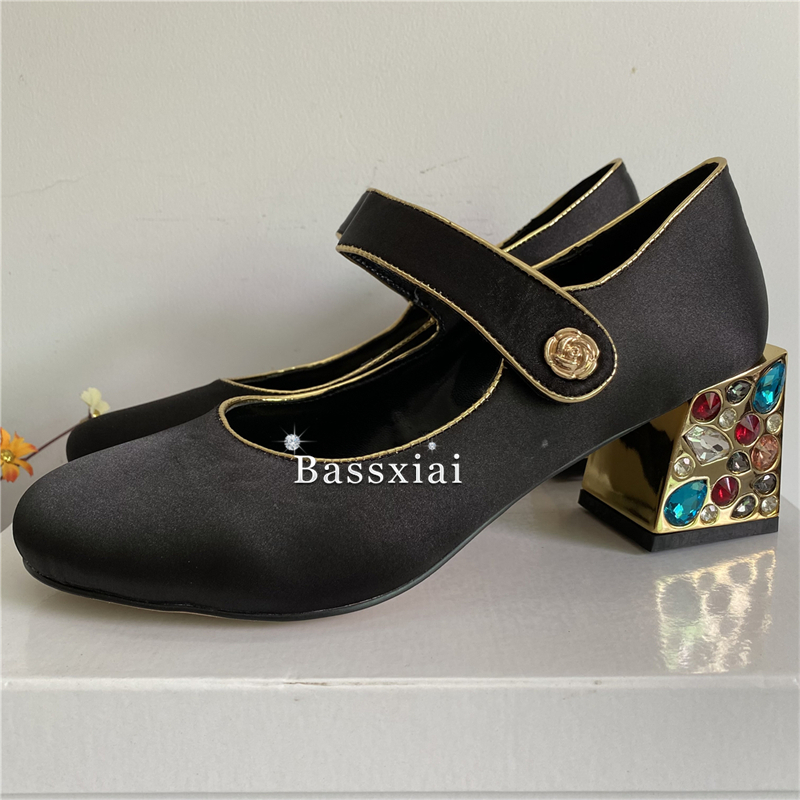 Renkli Elmas Kare Yüksek Topuk - Leather Classic Strap incelemesi ve fiyatı