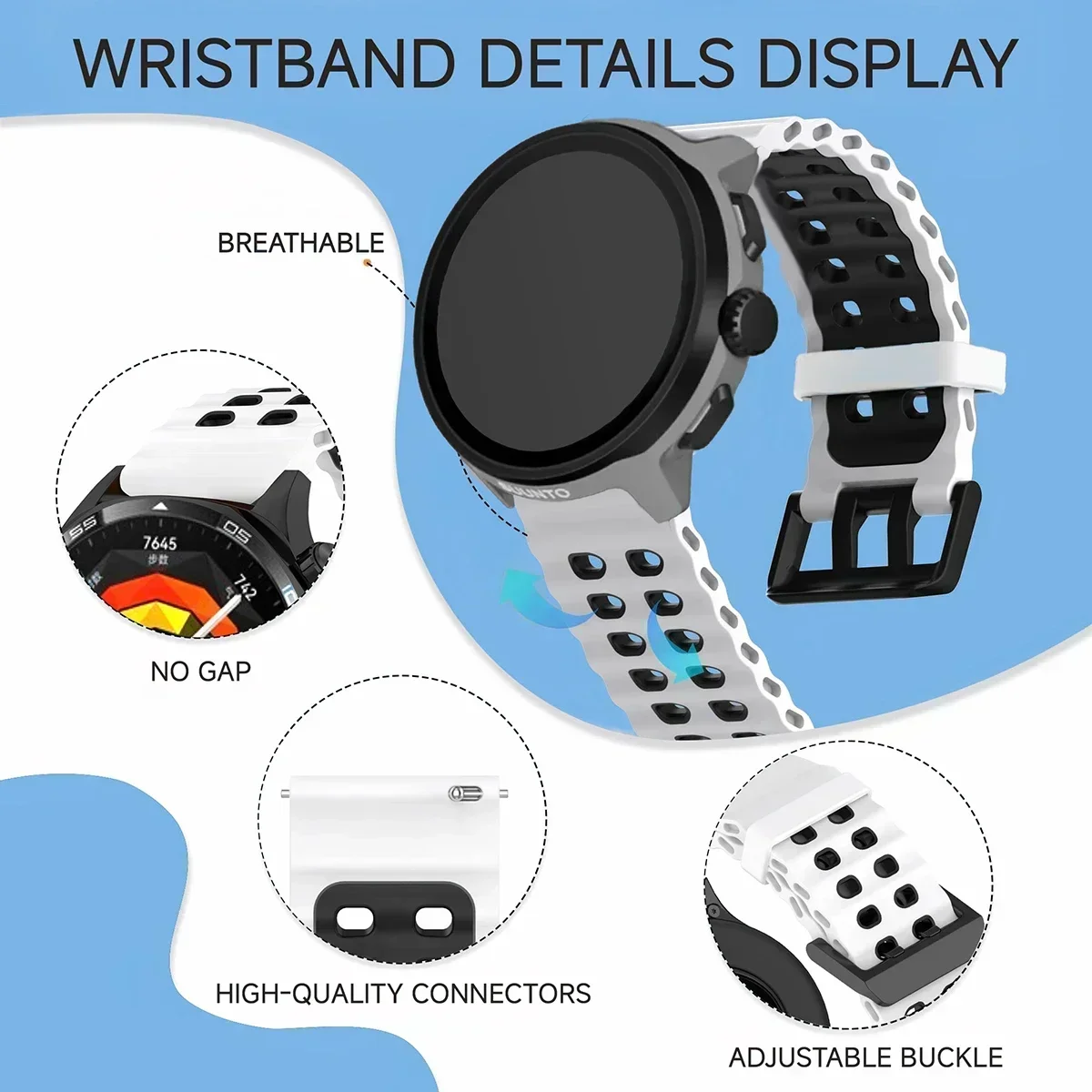Nefes Alabilen, İki Renkli Sil - Motorola Smartwatch Accessories incelemesi ve fiyatı