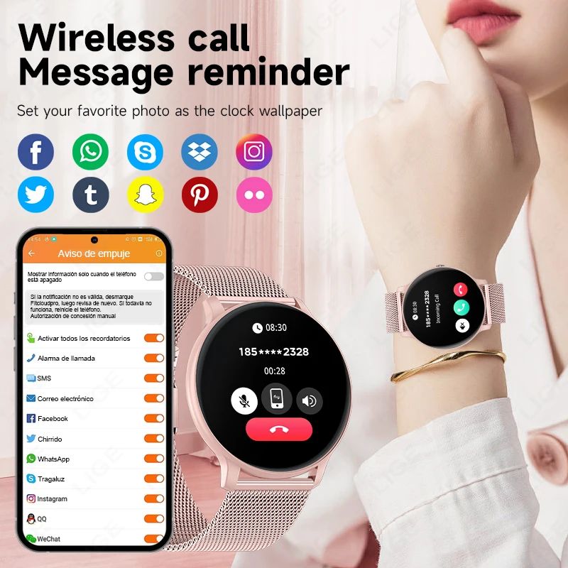 LIGE Bluetooth Çağrı Özellikli - Smartwatch Custom incelemesi ve fiyatı