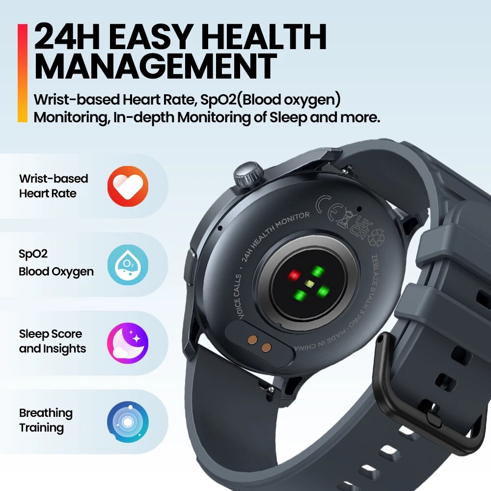 Yeni Zeblaze Btalk 3 PRO 1.43  - Smartwatch X2 incelemesi ve fiyatı