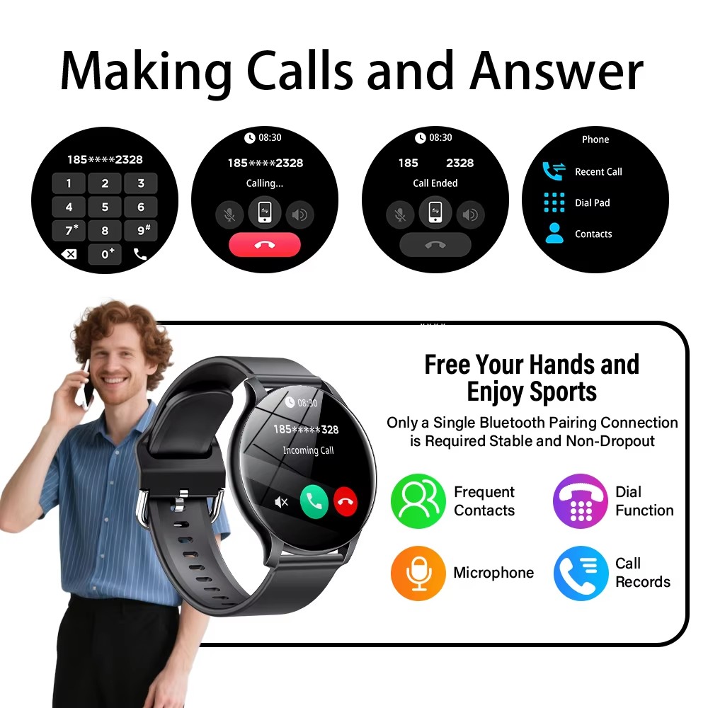 2025 Yeni Akıllı Saat Kalp Atı - Smartwatch Custom incelemesi ve fiyatı
