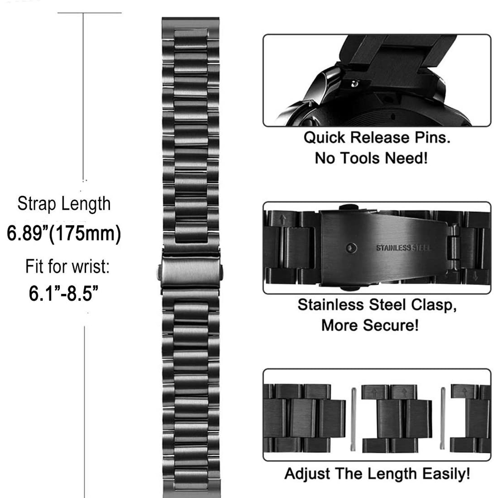 Huawei için çelik kayış izle G - Titan Smartwatch Accessories incelemesi ve fiyatı