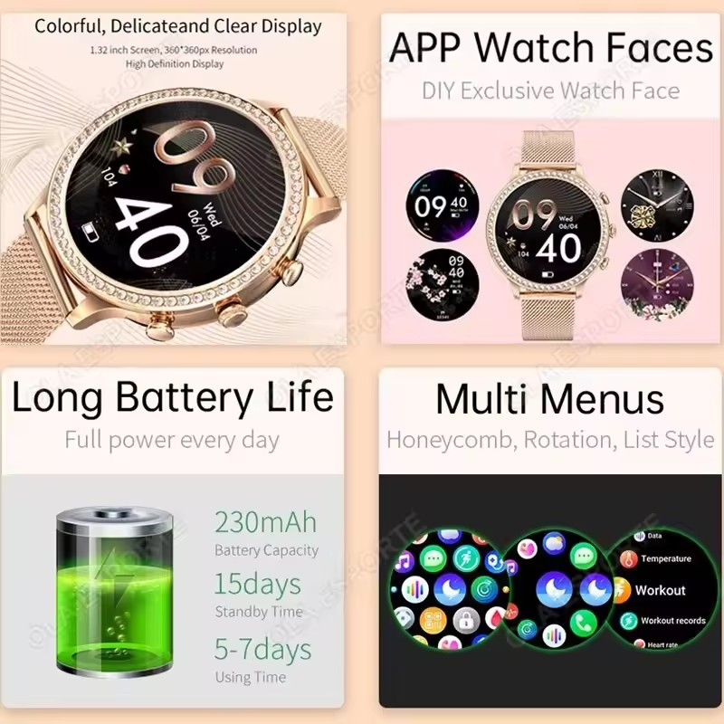 Şık Bayan Akıllı Saati Bluetoo - Smartwatch X12 incelemesi ve fiyatı
